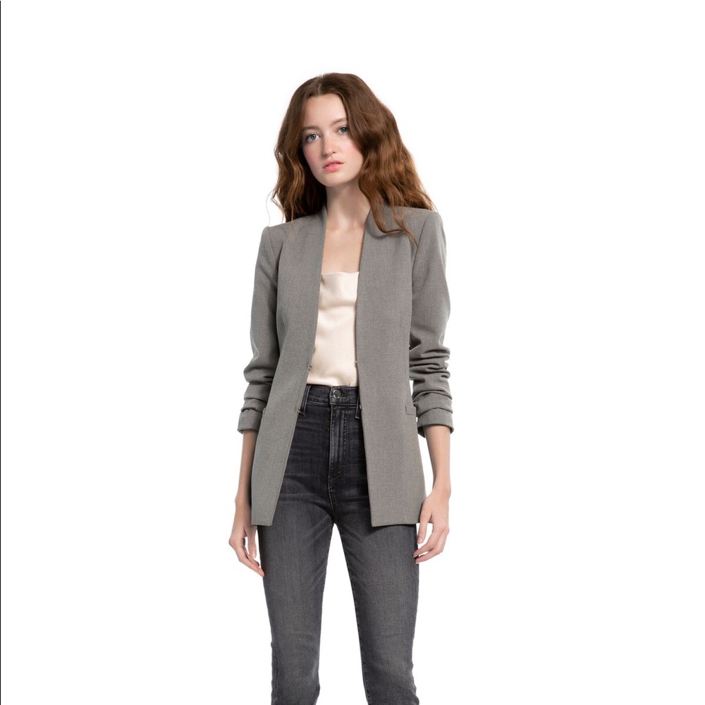Alice + Olivia Jerri Long Blazer